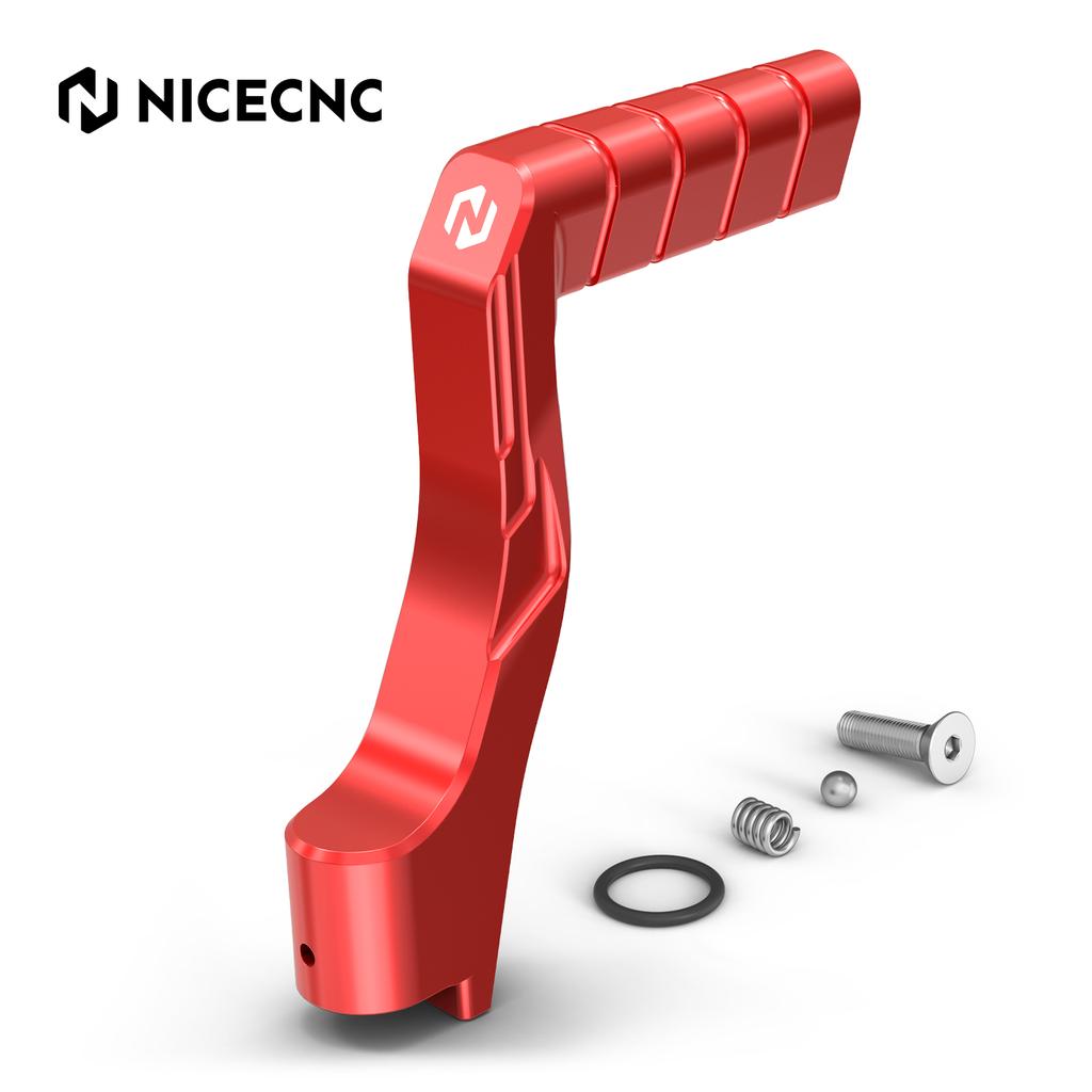NICECNC Extended Wider Foot Pegs & kickstarter Starter Lever For Yamaha Banshee 350 1987-2006 Replaces 2GU-15620-01-00 Aluminum