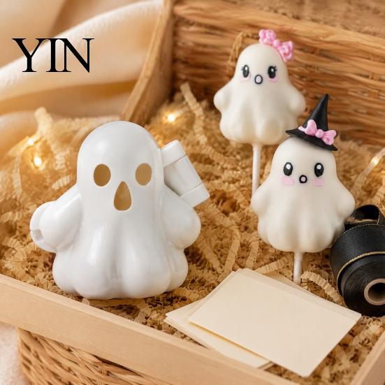 Fun Shaped Cake Pops Ghost Pop Mold, Reusable Silicone Baking Mold for Halloween Treats And Spooky Dessert Maker Themed Desserts, Easy Release