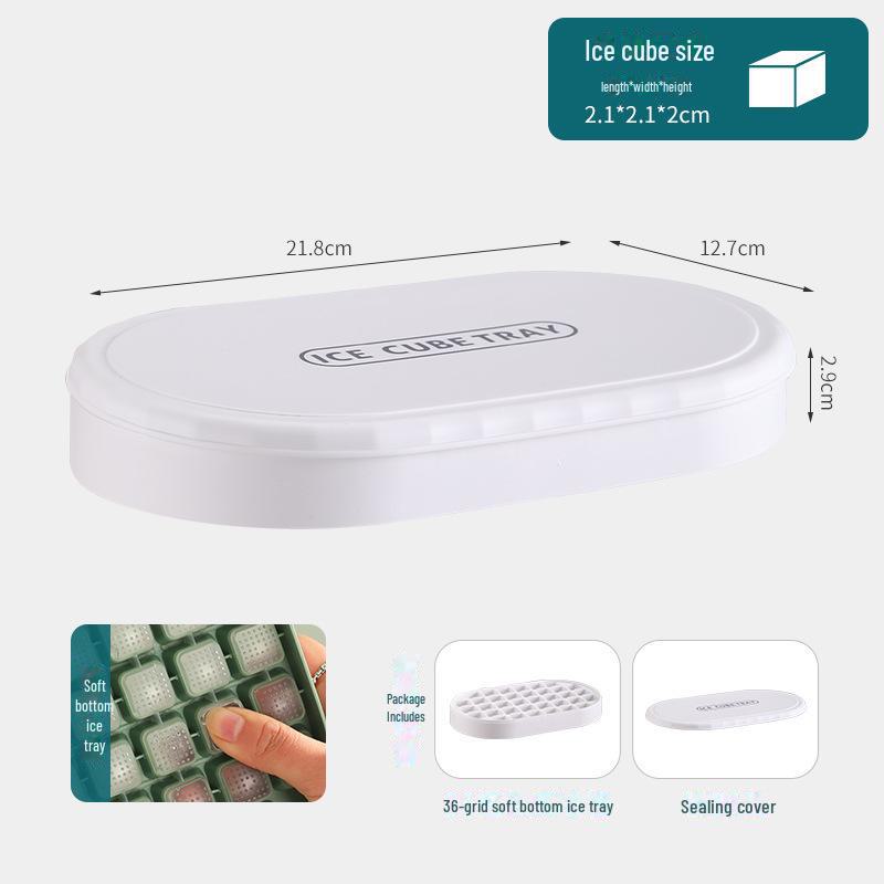 Лоток для льда Soft-Press: Легко извлекаемый, пищевой материал, большая емкость для хранения льда