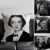 B-Bette D-Davis Actress Pillow Case Anti-Dustmite Pillowcase Invisible Zipper Silky Short Plush Sofa Cushion Cover