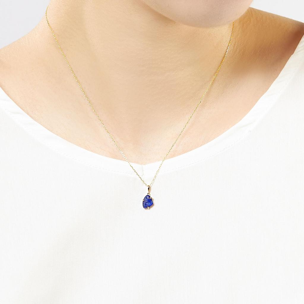 Vendome K10 Yellow Gold Lapis Lazuli Necklace GJVN052840LL [Official] [VIH Aoyama]