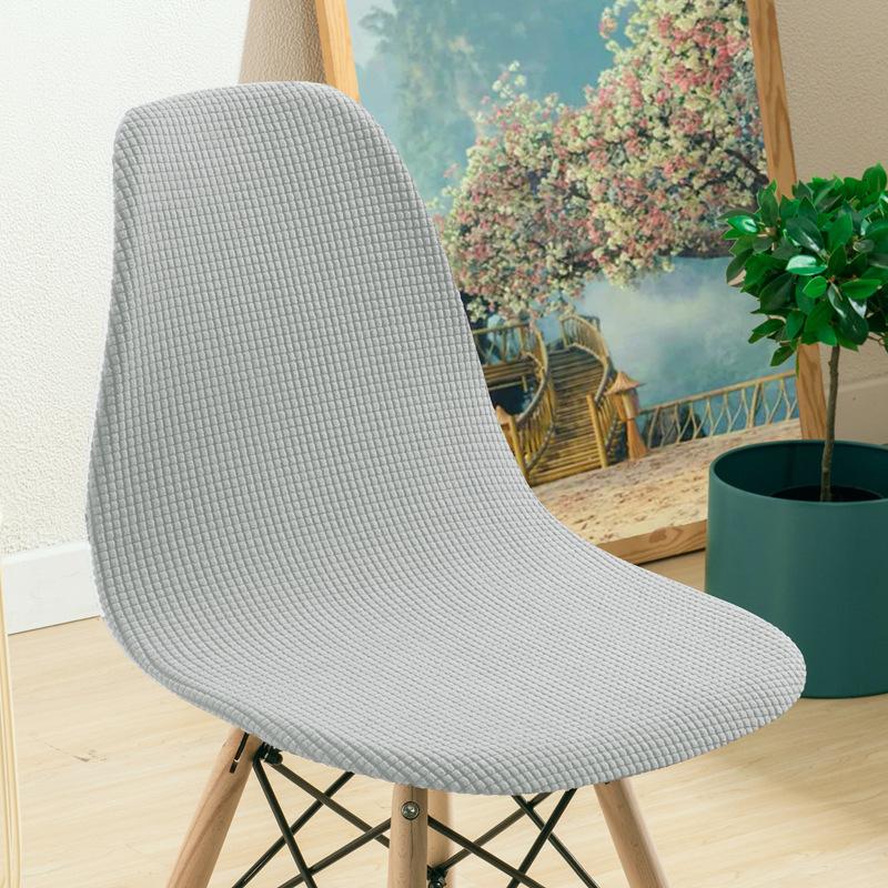 Eames Chair Cover Waffle Knit Minimalist Dining Office Chair Slipcover Non-Slip Seat Covers Universal Fit