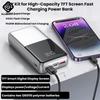 Портативный Power Bank Набор для сборки 22,5 Вт Двунаправленная Быстрая Зарядка Плата Power Bank Цветной TFT Дисплей Корпус для Аккумулятора Оболочка Аккумулятора