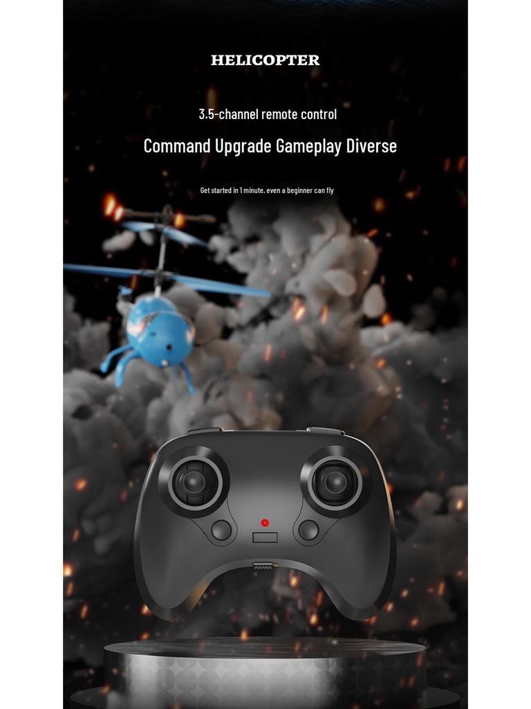 USB Rechargeable 3.5-Channel Remote Control Helicopter - Durable and Crash-Resistant Model Toy