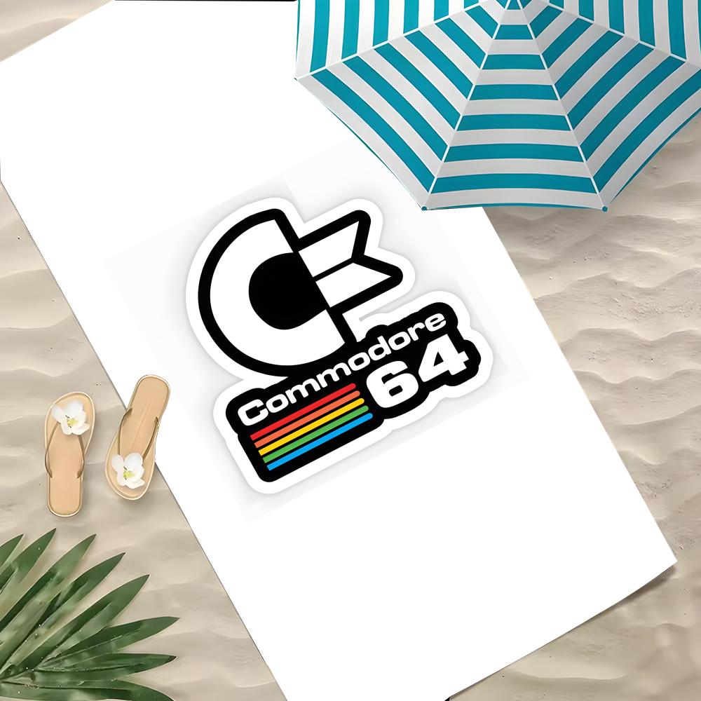 Игровое полотенце Commodore 64 Полиэстер Пляжное полотенце Быстросохнущее Не прилипает песок Полотенце для ванны для лета Бассейна Путешествий Отпуска