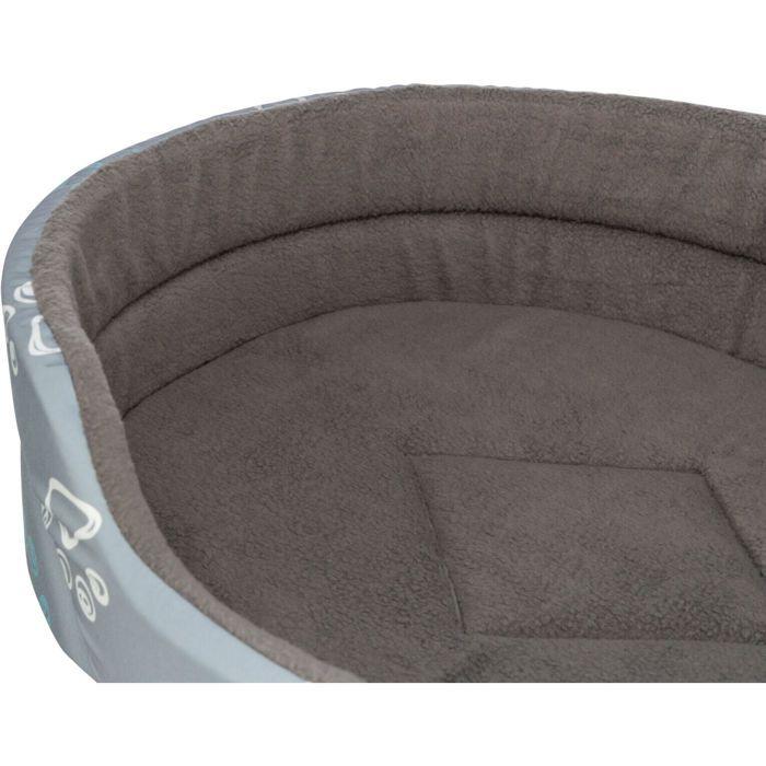 Panier pour chien - TRIXIE - Jimmy Look - Ovale - 55×45 cm - Gris clair/gris foncé