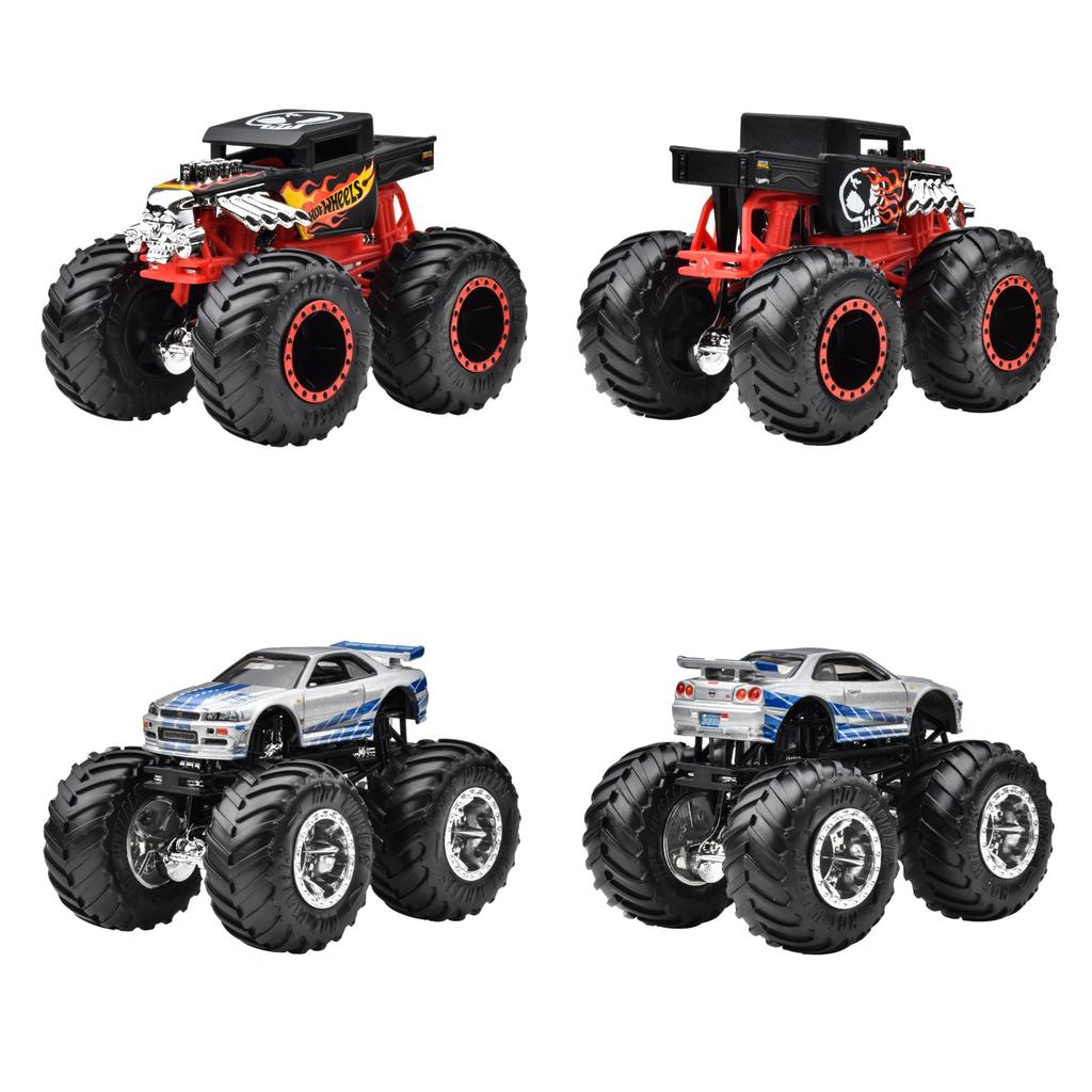 Hot Wheels Monster Truck Assortment 8 Units Box Sale Vehicle Toy Mini Car 3 Years Old and Up Multi 164 984K-FYJ44