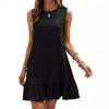 2024 Spring/Summer Sleeveless Round Neck Versatile Women's Dress