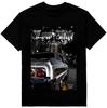 Мужская футболка унисекс Shaka Wear с принтом Low Rider Downtown Impala, тяжелая