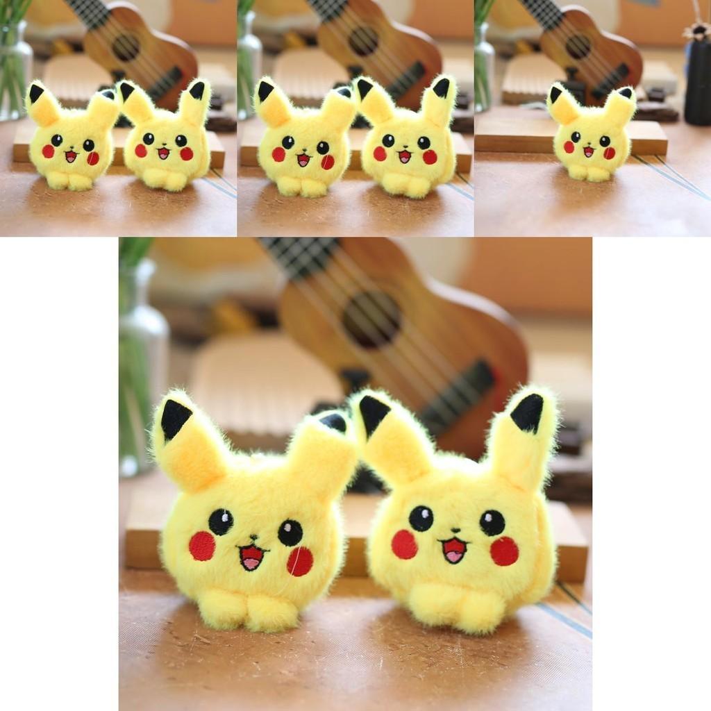 Adorable Pikachu Plush Keychain Soft Short Plush Toy Cute Bag Pendant