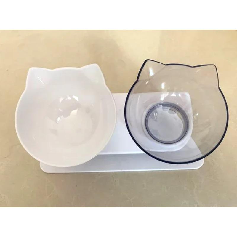 Нескользящая двойная миска для кошек, миска для собак с подставкой, миска для кормления домашних животных, миска для воды для кошек, миски для корма для собак, кормушка для собак, товары для кормления