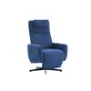 Fauteuil inclinable confortable avec fonction d'inclinaison – fauteuil TV moelleux avec repose-pieds, bleu