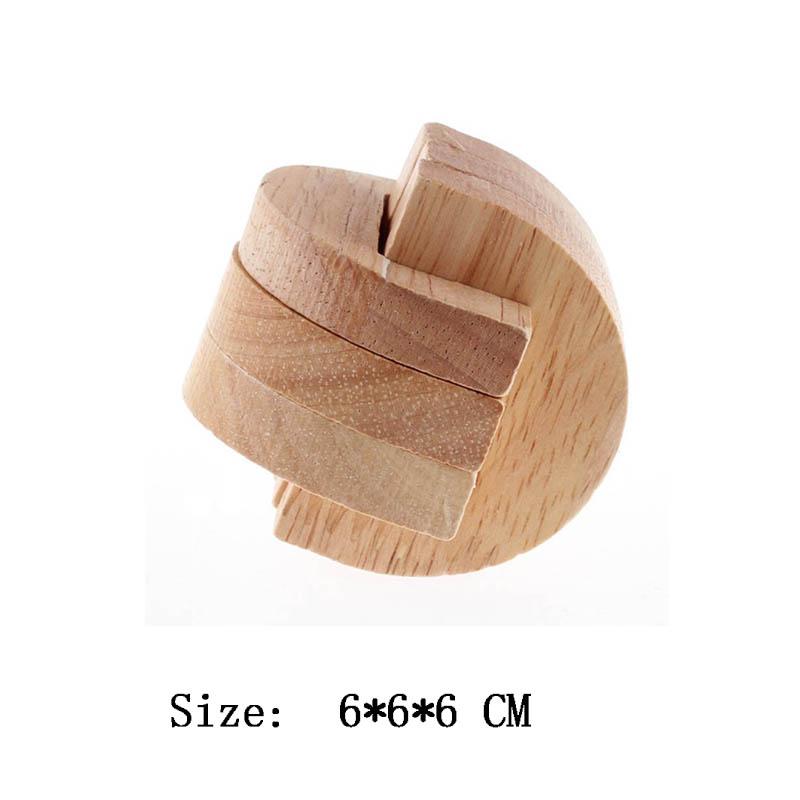 Деревянный замок Kong Ming Lu Ban Lock IQ головоломка Inteligencia Rompecabezas 3D De Madera Монтессори развивающие игрушки