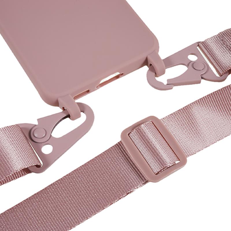 Мягкий ТПУ чехол для телефона Samsung Galaxy S23+ с матовым покрытием, чехол для смартфона с широким шнурком