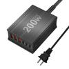 200W Multi-Port Desktop Charger Station 3C3A Type C Super Fast Charging Adapter IPhone Laptop Travel Compatible PD IPhone 100W