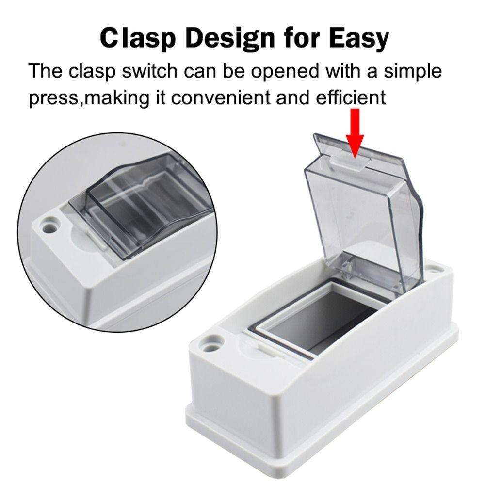 1Pcs 2 Way Breaker Box IP65 Waterproof Solar Junction Box Durable Air Switch Box for 2P Breaker