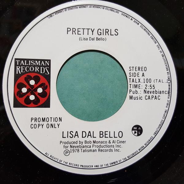 7-дюймовая пластинка LISA DAL BELLO Pretty Girls TALX100PROMO Talisman Record 1978 Канада Рок Б/у