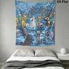 Simon‘s Cat Wall Tapestry Aesthetic Wall Hanging Printed Fabric Blanket Decorative Tapestries for Bedroom Living Room Home Decor
