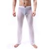 Men  Mesh Long Pants Underpants Sheer Trouser Soft Thin Mesh Lingerie