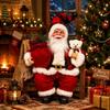 12 Inch Santa Claus Doll Toy Figurine Christmas Decorations Sitting Santa Claus Statue Christmas