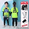 Kids Soccer Jersey Set Long Sleeve 4pcs Training Uniforms Customizable Boys Girls