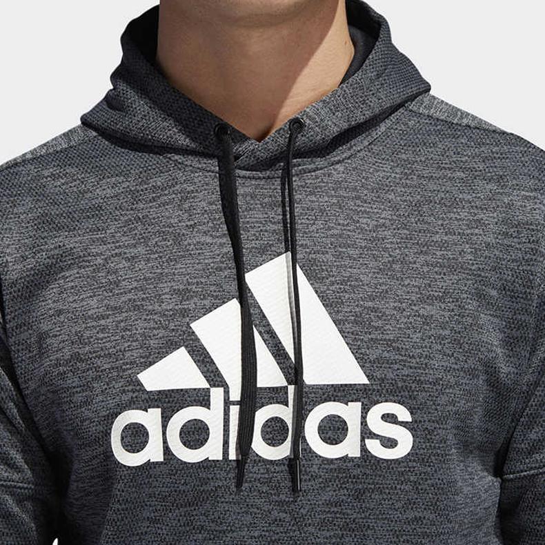 Adidas Sweatshirts Men's Gray Hooded Moderate DU7916