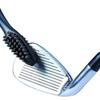 Kit Tool Groove Ball Cleaner 2 Sided Brass Wires Nylon Golf Brush with Clip Golf Club Brush