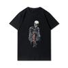 Plus Size 30 Patterns Cotton Harajuku Men T-Shirt Skull Print Tees Round Neck T Shirt Casual Tops