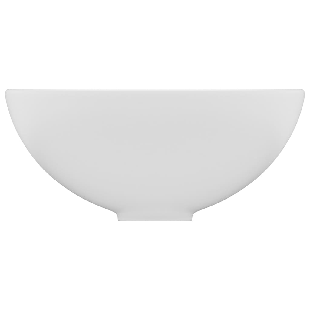Luxus Round Wash Basin Matte White 32.5 x 14 cm Ceramic