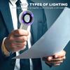 60X Handheld Magnifier with LED Light Illuminated Magnifying Glass Lightweight Luminous Magnifier for Reading Newspaper Jewelry