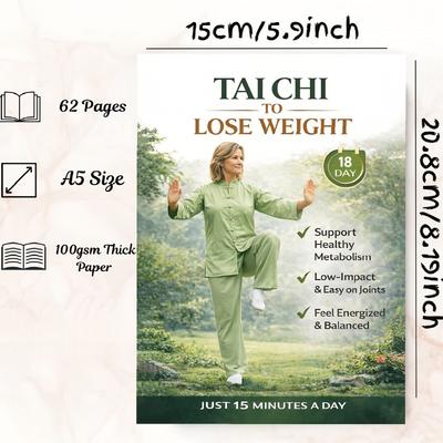 62-страничная книга по Тайцзи для начинающих для похудения