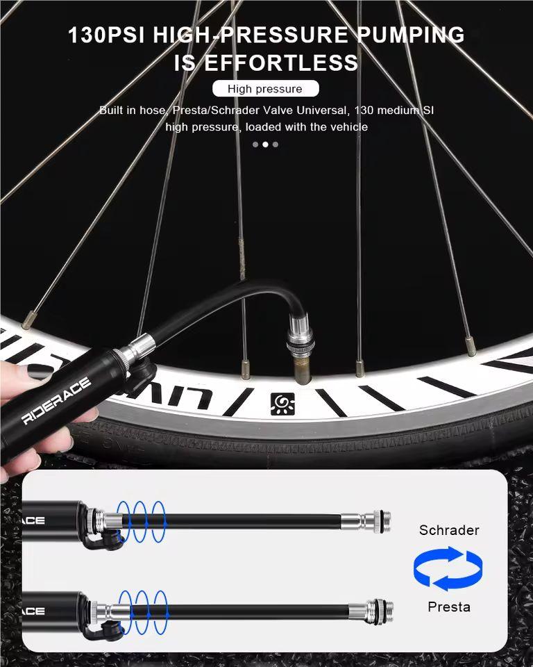 Велосипедный насос Портативный мини велосипедный ручной воздушный насос высокого давления для горного велосипеда MTB шоссейный велосипедный насос для накачивания шин клапан Schrader Presta