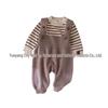 Комплект вязаного комбинезона для малыша - свитер с круглым вырезом и комбинезон с длинными рукавами для осени/зимы