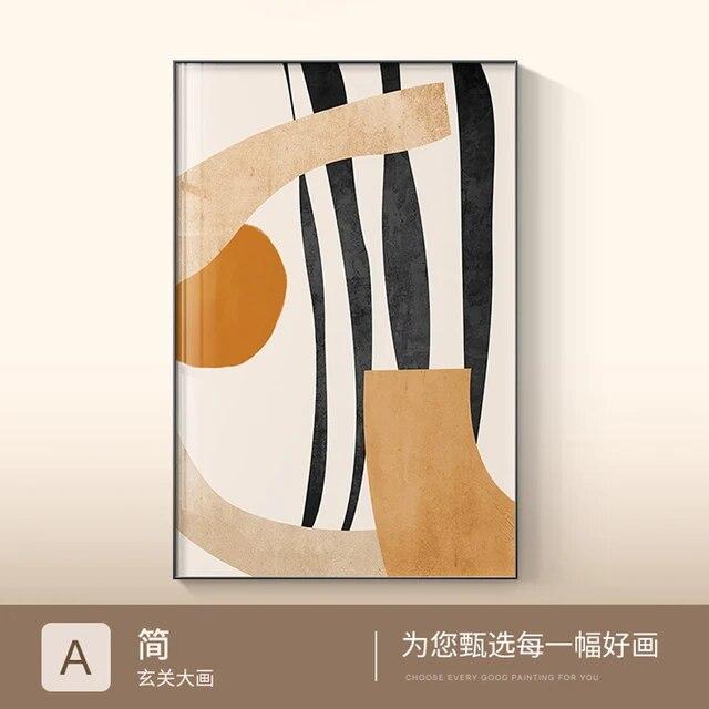 Абстрактные геометрические линии, холст, живопись, современный минималистский домашний декор, постеры, принты, настенные художественные картинки для гостиной, отеля