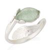 Silver Ring 'Meghan' Silver Green Quartz (rhodium) - 12 Mm