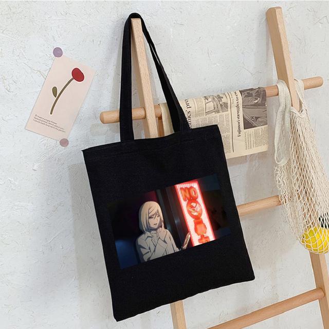 Akudama Drive Killer, холщовая сумка из японского аниме, большая вместительная модная женская сумка, винтажные ручные сумки, классическая сумка на плечо