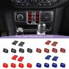ABS Window Button Window Control Decoration Cover Stickers for Jeep Wrangler JL For JT Gladiator 2018 Up Interior Accessories