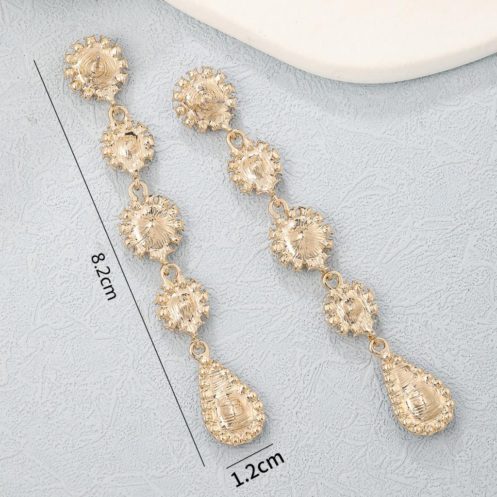 Персонализированные модные цветные бриллиантовые серьги-пусеты из сплава, женские серьги с бриллиантами, нишевый дизайн в форме капли воды, длинные серьги с бахромой