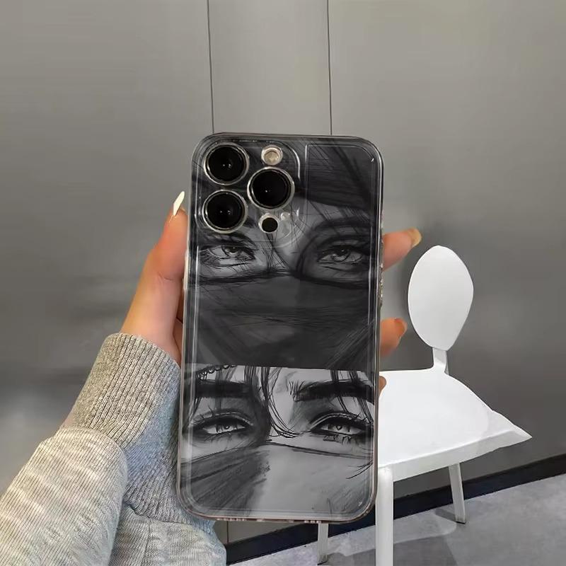 Аниме крутые глаза Рисунок Прозрачный Чехол Для Телефона Для Xiaomi Mi Poco X6Pro X6 X7 X5 Pro Mi Poco F7 Pro F6 F5 Силиконовый Чехол