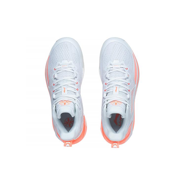 Li Ning Liren 3 Подошва с амортизацией OG Устойчивость к скольжению Устойчивость к истиранию Средняя высота Баскетбольные кроссовки Мужские Белые ABAS089-6