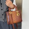 New Fashion Crocodile Pattern Bag Portable Shoulder Oblique Straddle Women's Bag
