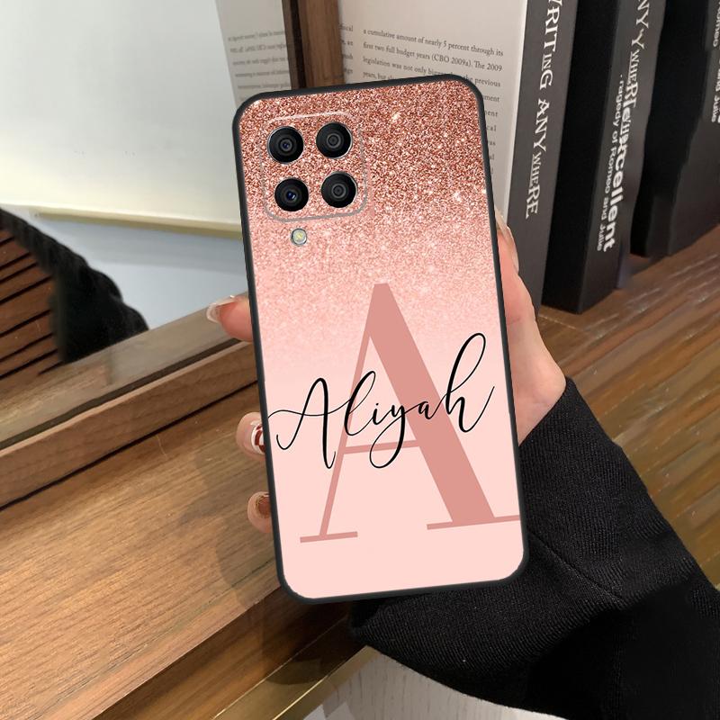 Personalised Name Initial Cover For Samsung Galaxy M23 M33 M53 M13 M51 M11 M31s M30s M12 M32 M52 M20 M14 M34 M54 Case