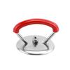 Universal High-Temperature Resistant Pot Lid Handle - Stainless Steel & Plastic, Anti-Scalding, Glass Head
