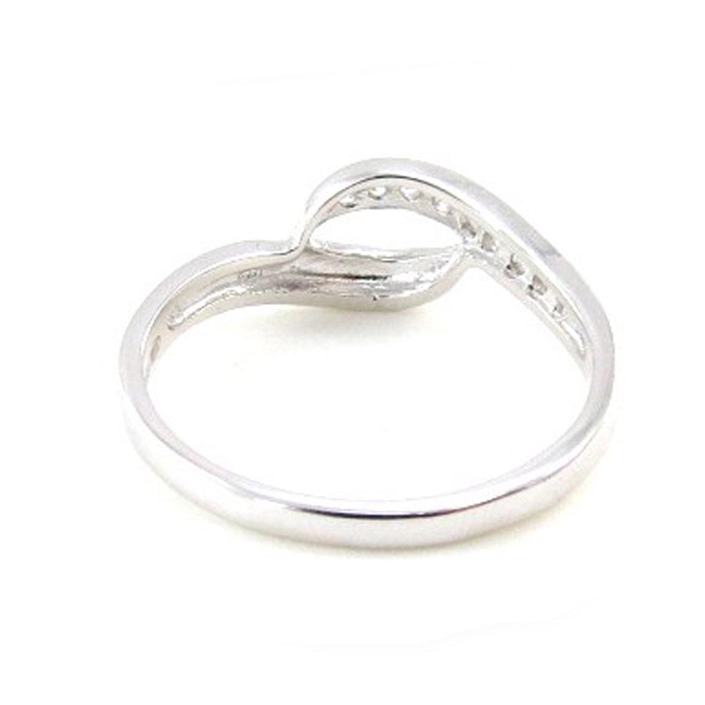 Silver Ring 'Câlin' White Silver (rhodium) - 8 Mm