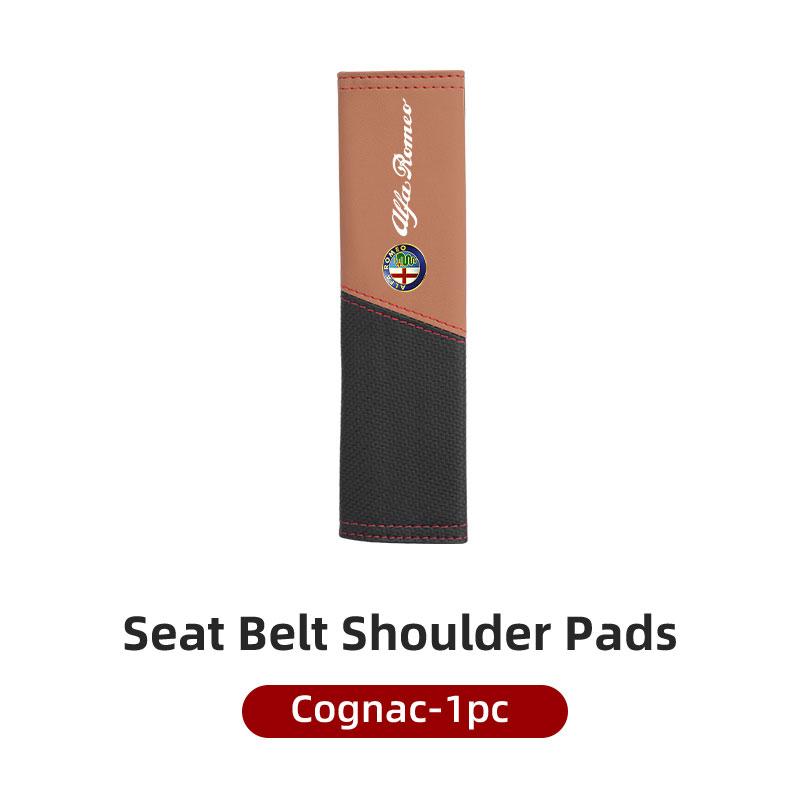 Car Seat Belt Cover Seatbelt Shoulder Strap Protector Pad For Alfa Romeo 159 Giulietta Giulia 147 Mito 156 159 166 GT Stelvioxya563