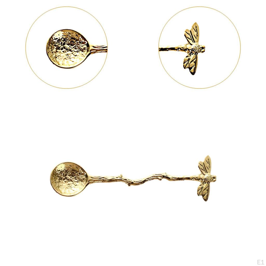 4 шт. Ложка для торта в виде стрекозы с длинными ручками для десерта и чая