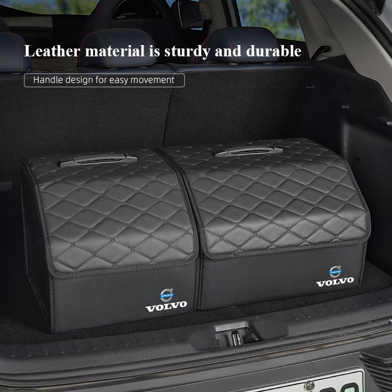 AABAV1 Large Capacity Car Trunk Organizer Box Auto Tools Storage Bin For Volvo V60 V40 XC90 S60 C30 XC60 V50 V70 S90 AWD XC40 S80 T6V90