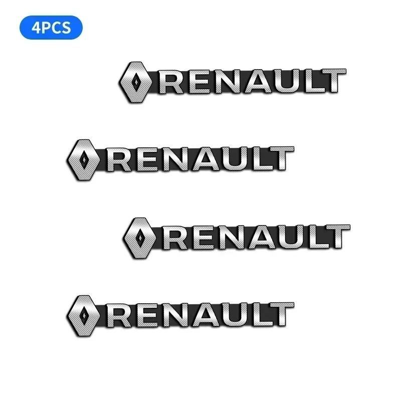 2026 Hot For Renault Interior Stickers Car Styling 3D Metal alloy Speaker Audio Stickers Badge Emblem Decal For Renault koleos d
