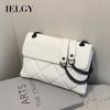 New Lingge Chain Small Bag Women's Net Red New Fashion Korean Versatile One Shoulder Messenger Fashion Small Square Bag