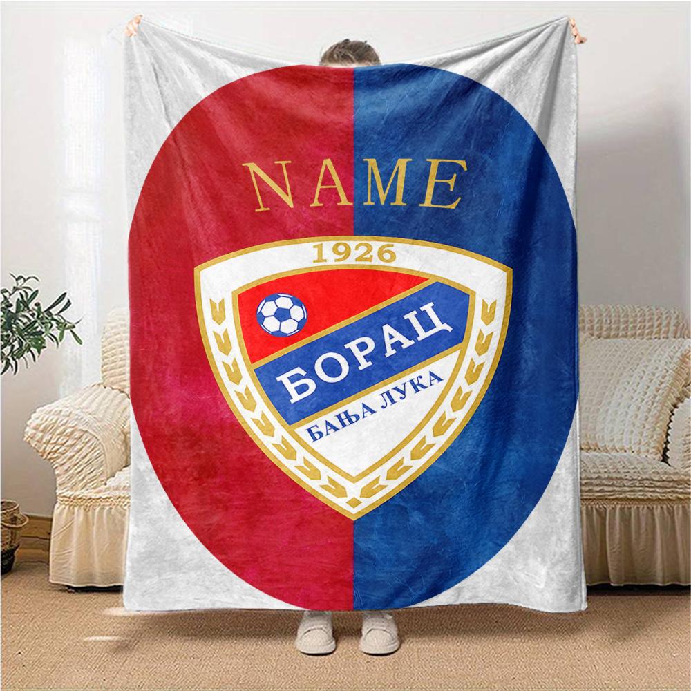 Custom Name German Flag Crest blanket for Couch & Bed, Plush Cozy Fuzzy Blanket Super Soft & Warm Blankets for Fall and Winter. 0908221